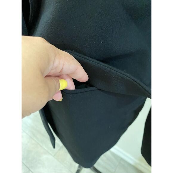 Old Navy Career Black Balzer Preppy Shoulder Pads Two Front Buttons Size M - Picture 4 of 8